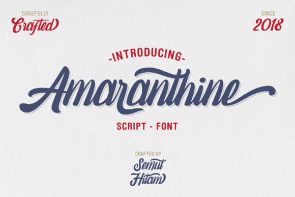 Amaranthine Script: Blending Vintage Charm with Modern Impact