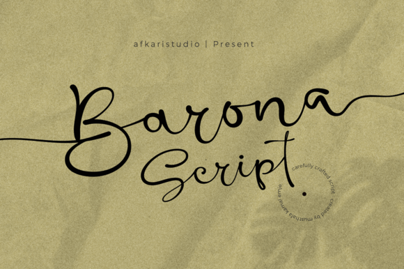 Barona Script: Timeless Elegance in Every Stroke