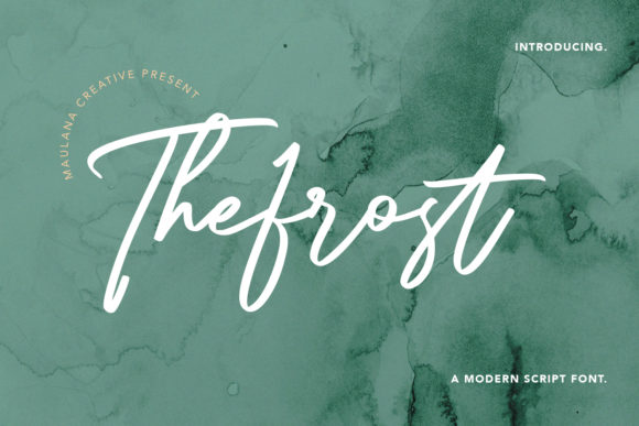 Give Your Designs a Handcrafted Feel with The Frost Modern Script