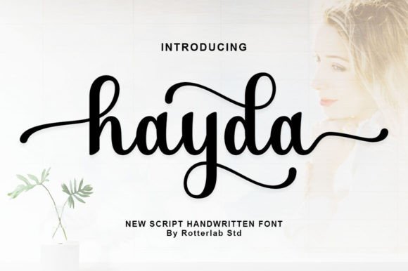 Hayda Script: A Modern Calligraphy Font for Elegant Projects
