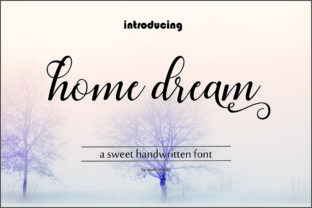 Home Dream Script: An Elegant Modern Typeface