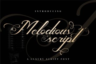 Melodious Script: A Touch of Elegance for Modern Design