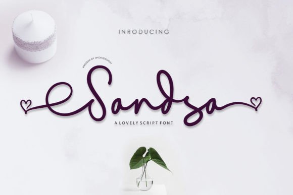 Sandsa Script: A Modern Calligraphy Font for Creative Projects