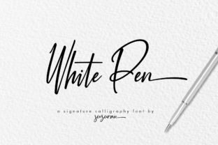 White Pen Script: A Script Font with Personality